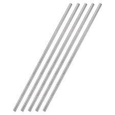 uxcell 4mm x 300mm 304 Stainless Steel Solid Round Rod for DIY 300mm, Silver 