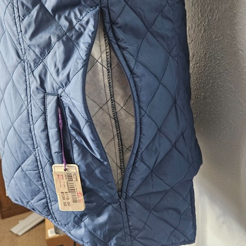 Neu mit Etikett Peter Millar Crown gesteppte Wendeweste Damen Größe Medium blau Reißverschluss Golf - Bild 11 von 14