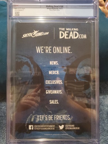 WALKING DEAD #100 - CGC 8.0 - VARIANTE BARNES & NOBLE - Imagen 3 de 3