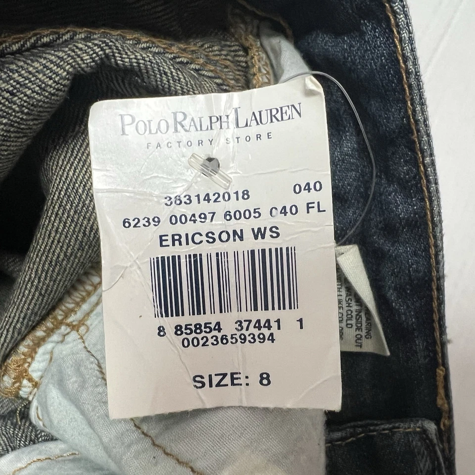 NWT Polo Ralph Lauren Boys Size 8 Straight Leg 100% Cotton Jeans - Image 3 of 4