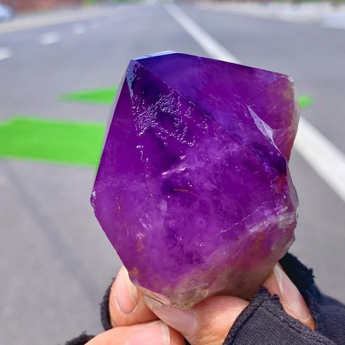 167G Natural Amethyst Quartz Crystal Single-End Terminated Wand Point Healing - Picture 8 of 20