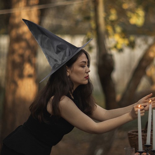 10pcs Witch Hat Cosplay Halloween Witch Hat Witches Hat Decorative Hat Party Hat - Picture 10 of 12