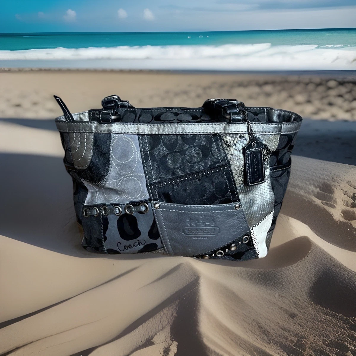 Coach Patchwork Leather Exterior Shoulder Bag Bags & Handbags for