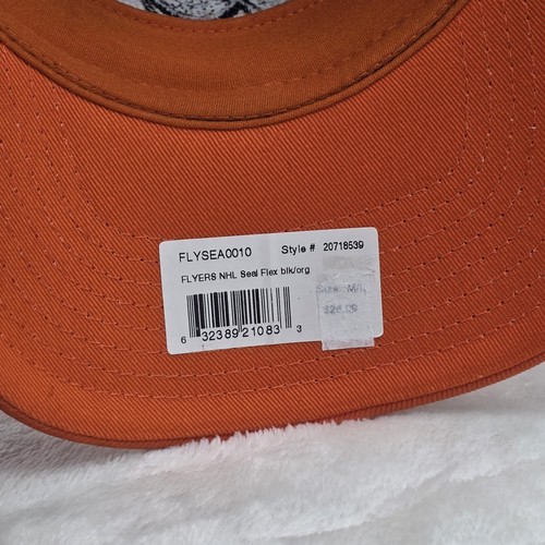 Philadelphia Flyers Hat Cap Fitted Mens Large Black Orange NHL Hockey Flex Fit - Picture 8 of 8