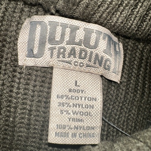 Duluth Trading Brigadier Pullover mit durchgehendem Reißverschluss groß Wollmischung Ellenbogen-Patches - Bild 9 von 17