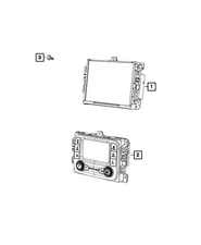 Genuine Mopar Multi Media Radio 68292816ZJ