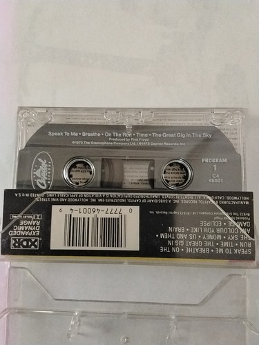 Pink Floyd Cassette Dark Side of the Moon Capitol Records Clear Shell Tape.  - Bild 3 von 7