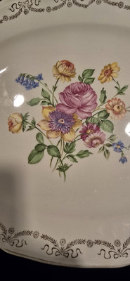 * vintage plate ❀ ギンガムチェック oval プレート(b) vintage plate ❀ ギンガムチェック oval プレート(b) vintage