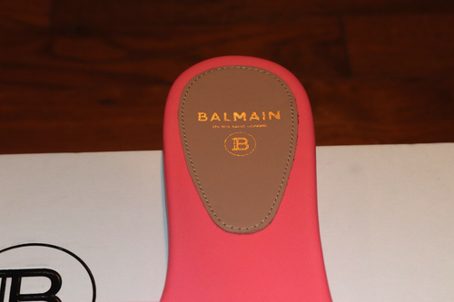 NEU UND VERPACKT Balmain Dafne Logo-Pantoletten Sandalen Größe 6,5 US 37 Euro UVP 695 $!! - Bild 4 von 13