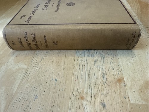 The Boston Cooking School Cookbook Fannie Merritt Farmer 1913 hardcover Antique - Imagen 2 de 18