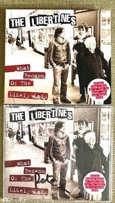 THE LIBERTINES WHAT BECAME OF THE LIKELY LADS 2 X CD SIGNED BY PETE DOHERTY