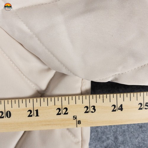 Liz Claiborne Quilted Puffer Coat Beige Cream Long Sleeve Women's Size Large - Picture 5 of 17
