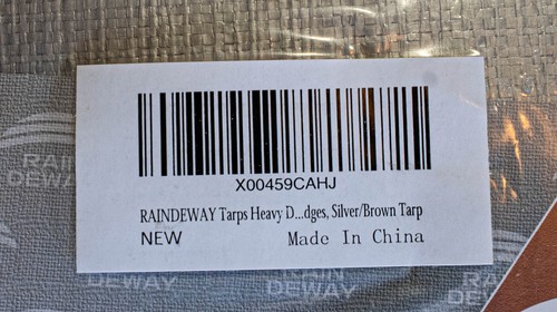 Rain Deway Plane strapazierfähig Größe 50' x 50' silber/braun - Bild 4 von 5