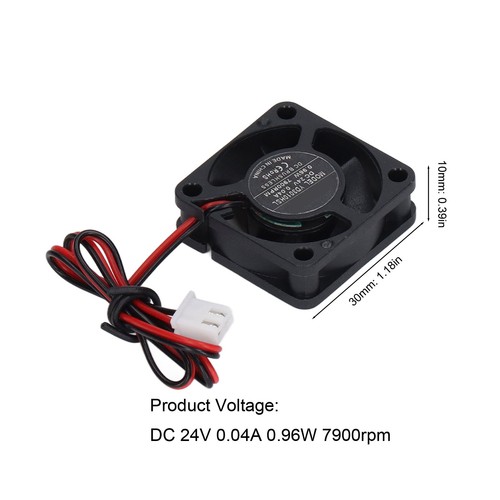 DC24V 3010 DC Cooling Fan DC Brushless Fan Low Noise Safe Stable Easy - Afbeelding 12 van 22