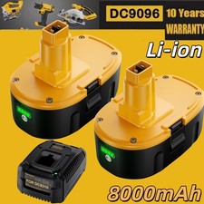 1/2PACK 18V For Dewalt 8.0AH 18 VOLT XRP DC9096 DC9098 Li-ion Battery DC9099
