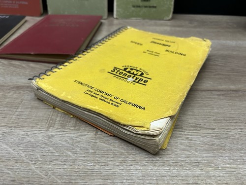Lote de libros cuadernos espirales vintage estenotipo de sala de audiencias de jurado cargo - Imagen 6 de 21