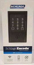 Schlage Encode Century Smart Wifi Deadbolt Matte Black BE489WBCEN622 NIB