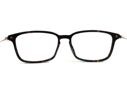 Gucci montatura occhiali da vista GG1056OA 002 tartaruga oro rettangolare misura asiatica 56-17-145 - Foto 8 di 10