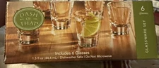 Shot Glasses NEW Dash Of That 6 Shot Glass Set 1.5oz New