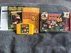 Donkey Kong 64 N64 Complete CIB Yellow Cartridge w/ Manuals - No Expansion Pak