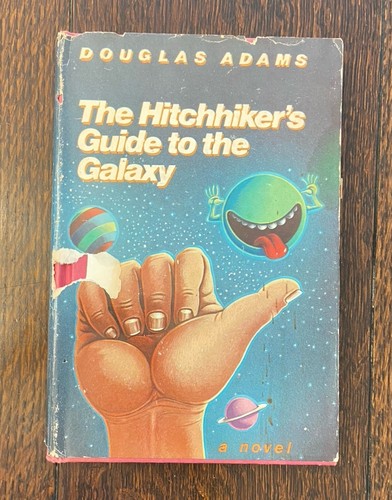 1979 The Hitchhiker's Guide To The Galaxy Douglas Adams HC Book Club Edition 1st