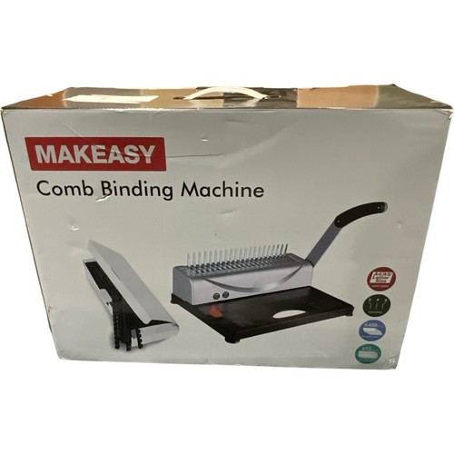 MAKEASY A4 manuelle Kammbindemaschine | 12 Blatt Locher 450 Seiten Ordner - Bild 12 von 14