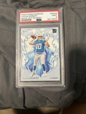 2020 Panini Donruss JUSTIN HERBERT White Hot Rookies RC PSA 9 MINT