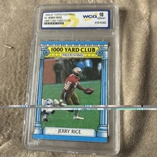1986–87 Topps 1000 Yard Club Jerry Rice #2 WCG Gem Mint 10