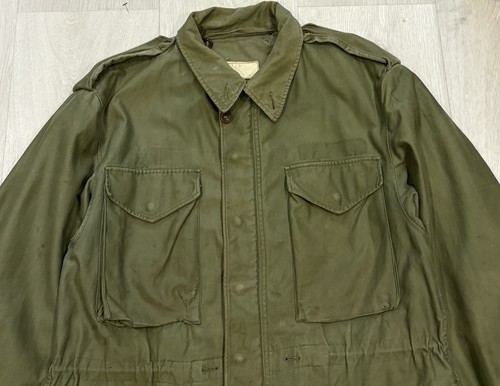 US Army M51 Field Jacket Mens Medium 60s Vintage Faded Distressed 1964 - Picture 3 of 10