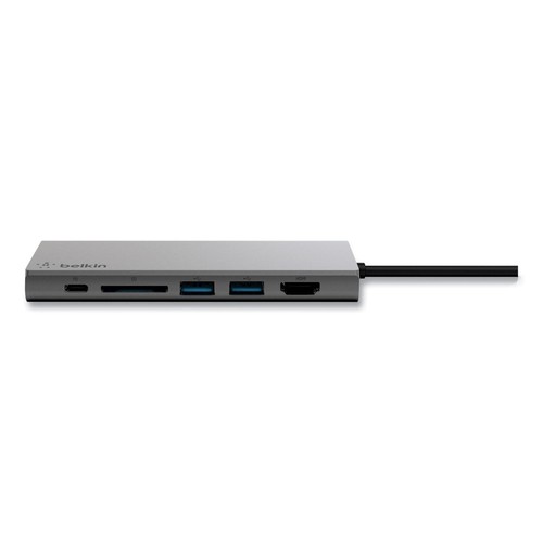 Belkin F4U092BTSGY 6 Ports USB-C Multimedia Hub - Space Gray New - Picture 4 of 8