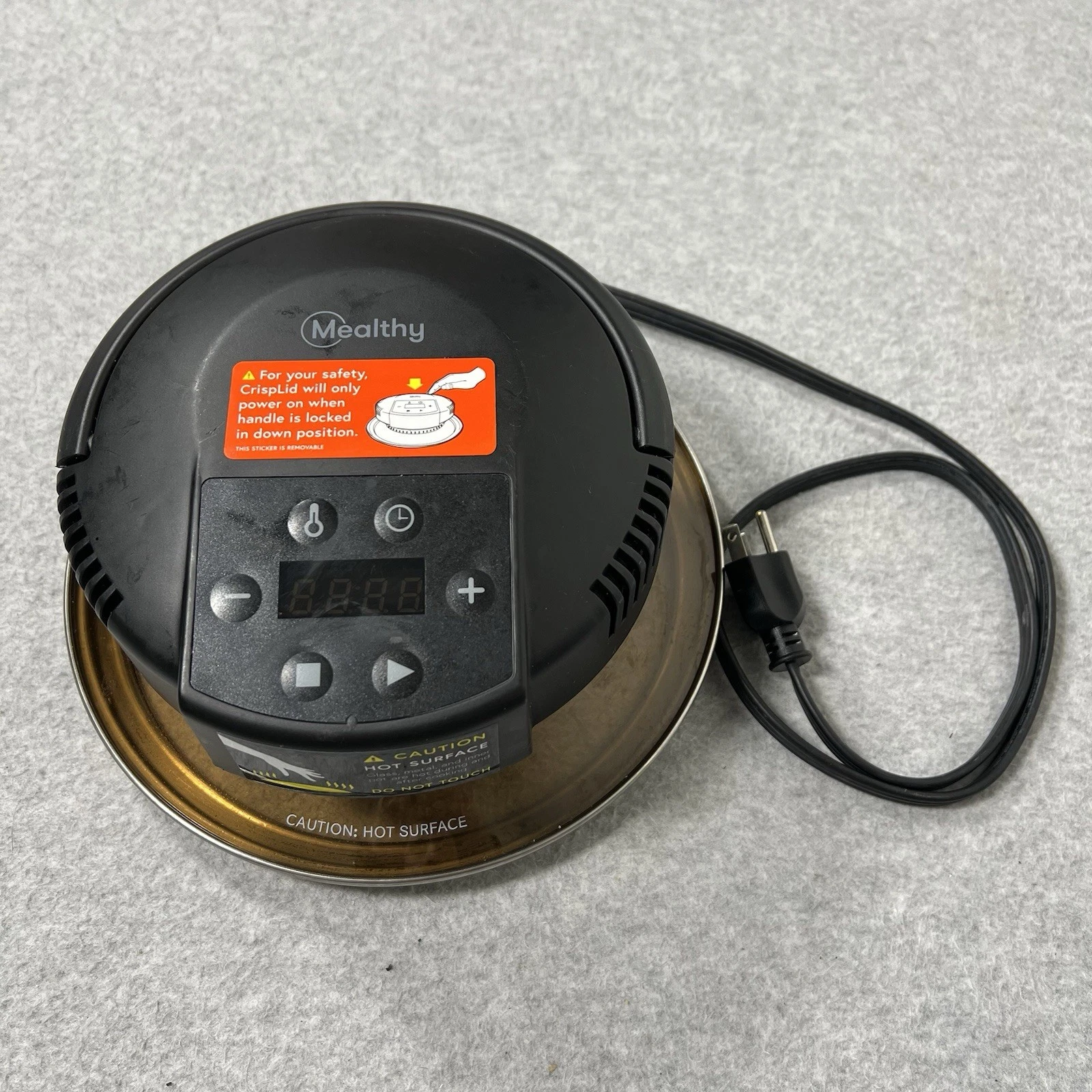 Mealthy Crisplid 1000W Pressure Cooker Lid For Air Frying MCL-101-US Tested
