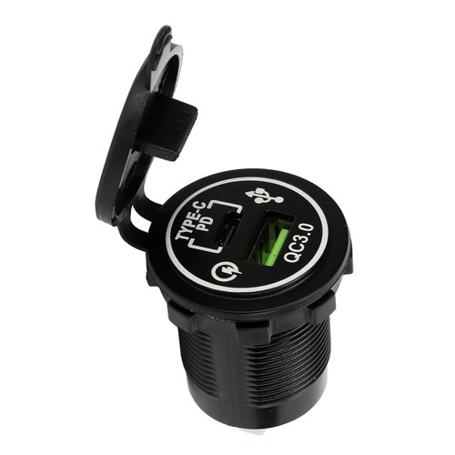 Car TPYE C+QC3.0 Auto USB Power Adapter Dual Port Output Full Protocol - Photo 9 sur 12