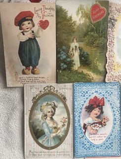 15 Vintage Valentines Day Postcards 1907 1923 Lot Beautiful Graphics