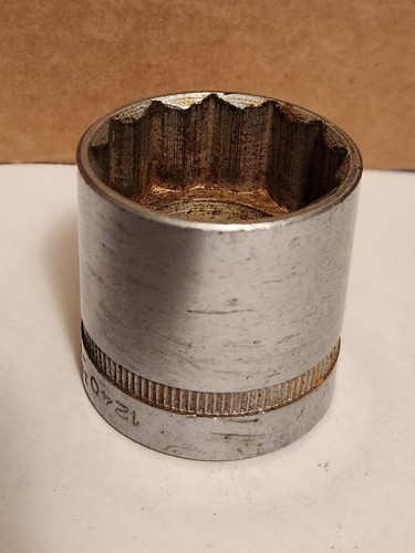 Indestro Super Brand 1 1/4" 12 Point 1/2" Drive Socket 1240 USA Lot 3319 - Picture 3 of 8