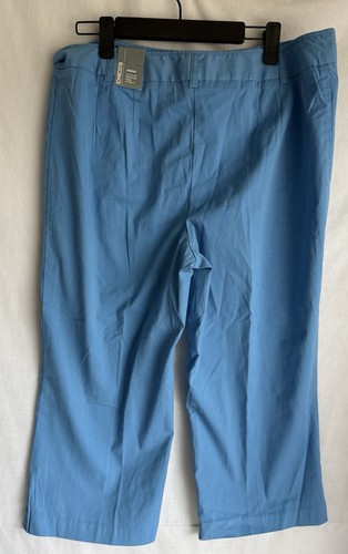 Pantalones Chicos Capris Mujer Azul Talla 2 Cortos Cómodos Calce Original Nuevos con Etiquetas - Imagen 2 de 4