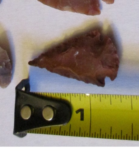 Menge 15 Feuerstein Pfeilspitzen 1,5 - 3 Zoll Indianer Sammlerstück - Bild 2 von 19