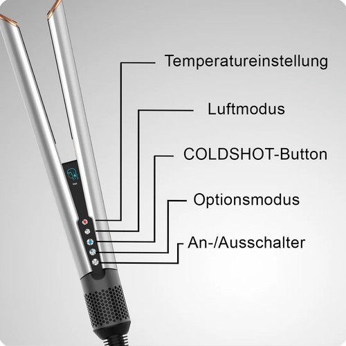 Haarglätter Föhn 2-in-1 Styler | Für nasses & trockenes Haar | Schnell Aufheizen - Bild 2 von 10