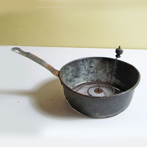 Tamiz de harina antiguo raro de Nueva Inglaterra tamiz rústico granja encanto utensilios de cocina, funciona