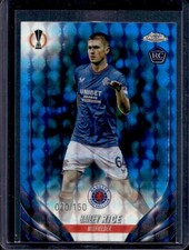 2023 Topps Chrome UEFA Bailey Rice RC Blue Geometric Refractor #20/150 Rangers
