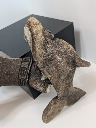 Antique Inuit Whale Vertebrae Scrimshaw - Picture 13 of 13