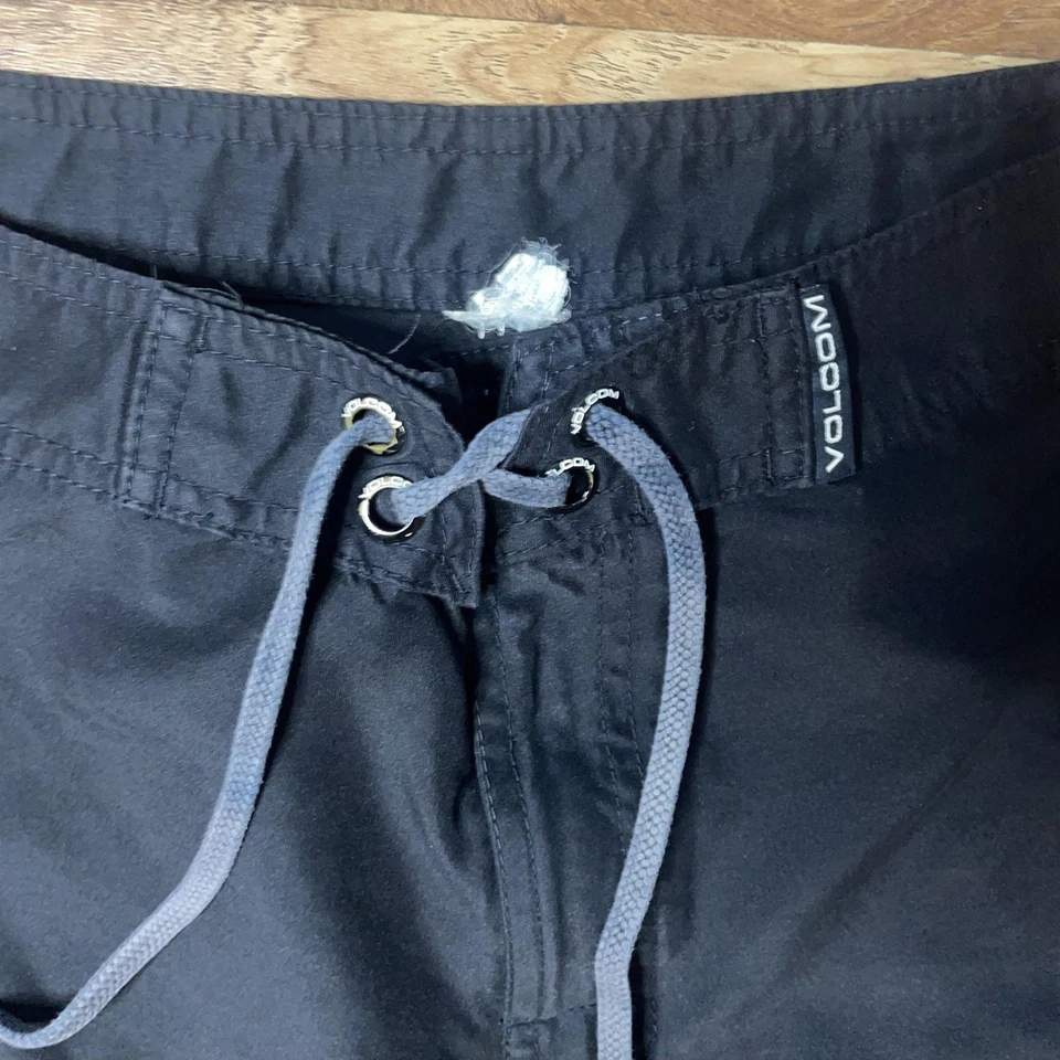 Bañador Volcom Board Shorts Para Hombre Grande Negro Naranja Tecnología Moduladora Foto 4 de 4