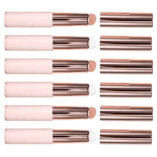  6 Stück Silikon Lippenpinsel mit Kappe Applikator Concealer Stab Balsam - Bild 3 von 20