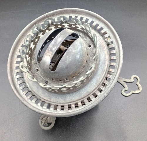 Victorian Hinks No.2 Safety duplex oil lamp raiser burner with lug fitting. - Picture 3 of 6