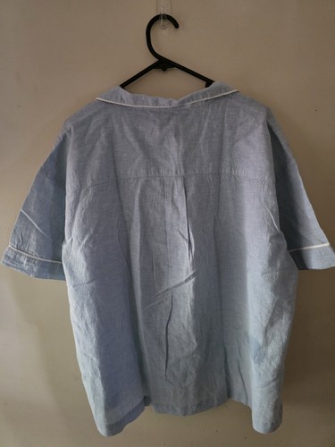 Peter Alexander Cotton Pj Top Sz Large RRP $79.95 Blue  - Bild 5 von 5