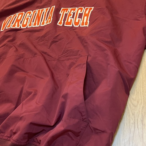 Vintage 90's Virginia Tech Gear Windbreaker Pullover Embroidered Jacket XXL - Picture 5 of 10