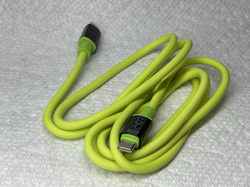 240W Fast Charging USB Type-C to Type-C Cable (1.5m, Yellow, Real-Time Power - Picture 5 of 9