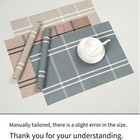 Pack of 4 Dining Table Mats Waterproof Heat Resistant 18 by 12 Inch PVC
