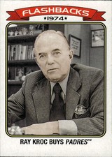 2023 Topps Heritage News Flashbacks #NF-4 Ray Kroc Buys Padres San Diego Padres