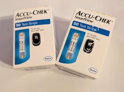 2 BOXES ACCU-CHEK SMARTVIEW Glucose Test STRIPS (NANO) 50 Per Box 10/31/2026 ex - Picture 3 of 3