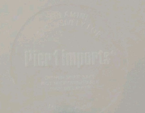 Pier 1 Set - 6 Blue & White Trellis Melamine Dinner Plates 10.5" Dishwasher Safe - Picture 4 of 4